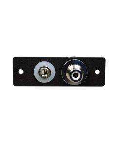 Wiremold Audio/Video Interface Plates (AVIP) RCA Female to BNC Female Adapter, 3.5mm Stereo Mini Jack to Solder Tabs_lowPic