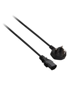 Black Power Cable IEC-C13 to UK Type G 2m 6.6ft_lowPic
