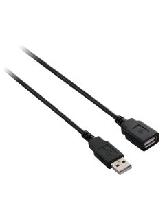 Black USB Extension Cable USB 2.0 A Female to USB 2.0 A Male 1.8m 6ft_lowPic